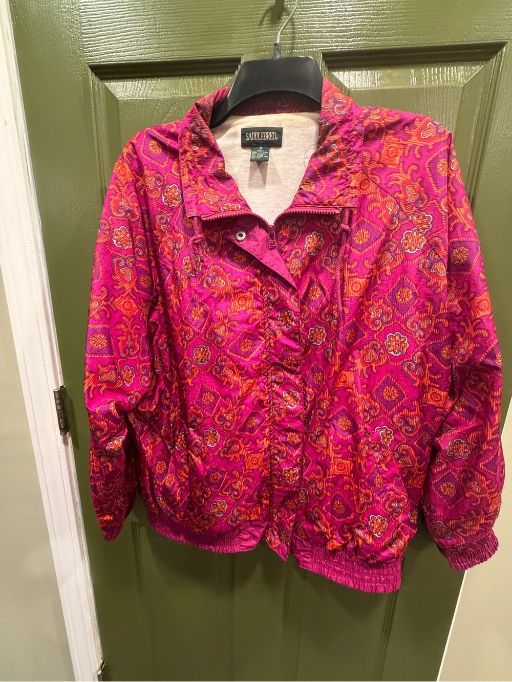 Saddlebred Pink Paisley Bomber Jacket
